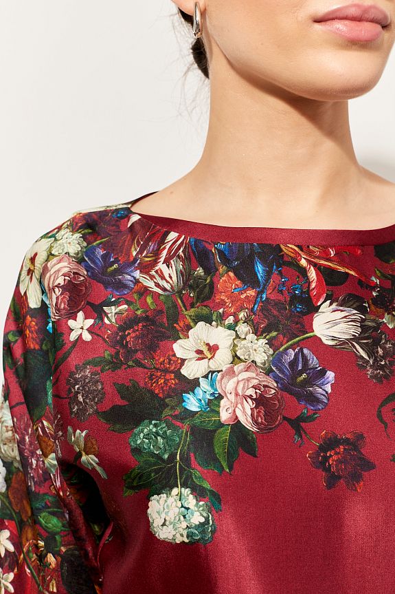 блузка - тюльпан цветы - блузки - Макухин